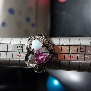 Two Stone Heart Shaped Ring